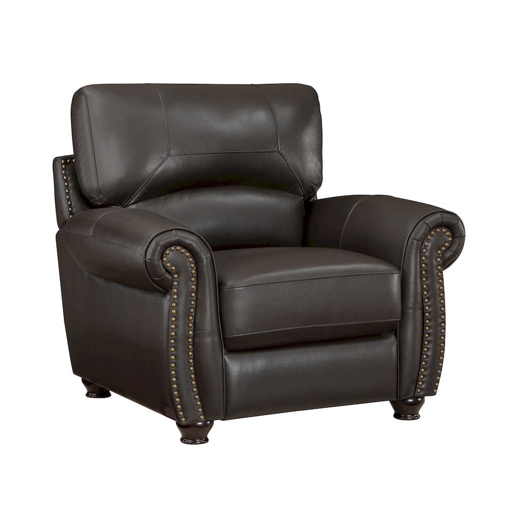 Homelegance  - Foxborough Chair in Dark brown - 9269DB-1  view 1