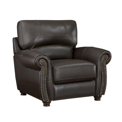 Homelegance  - Foxborough Chair in Dark brown - 9269DB-1  view 1