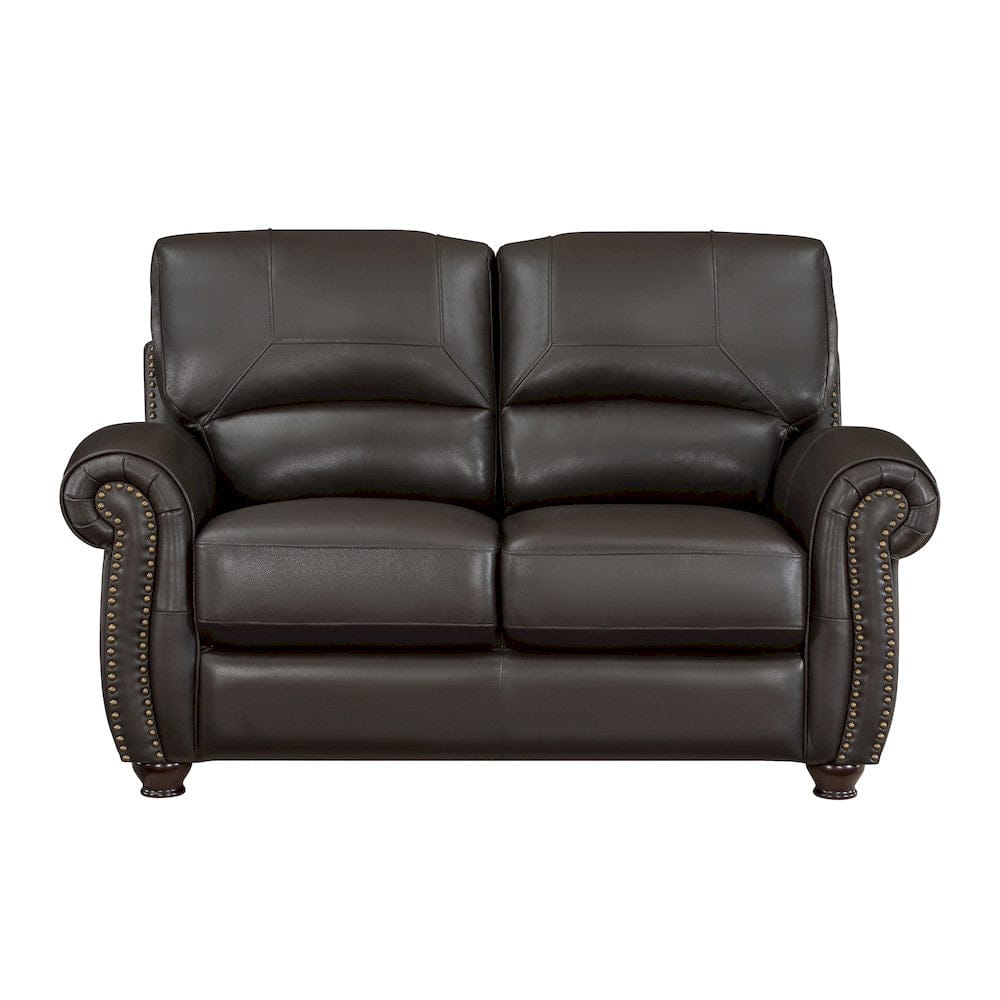 Homelegance  - Foxborough Love Seat in Dark brown - 9269DB-2  view 1