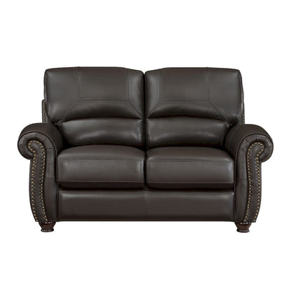 Homelegance  - Foxborough Love Seat in Dark brown - 9269DB-2  view 1