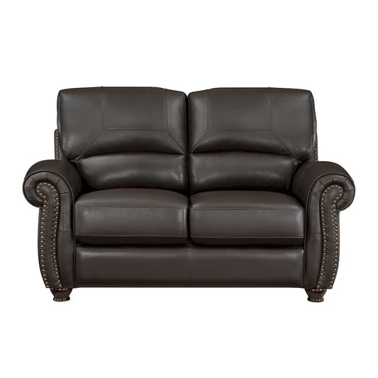 Homelegance  - Foxborough Love Seat in Dark brown - 9269DB-2  view 1