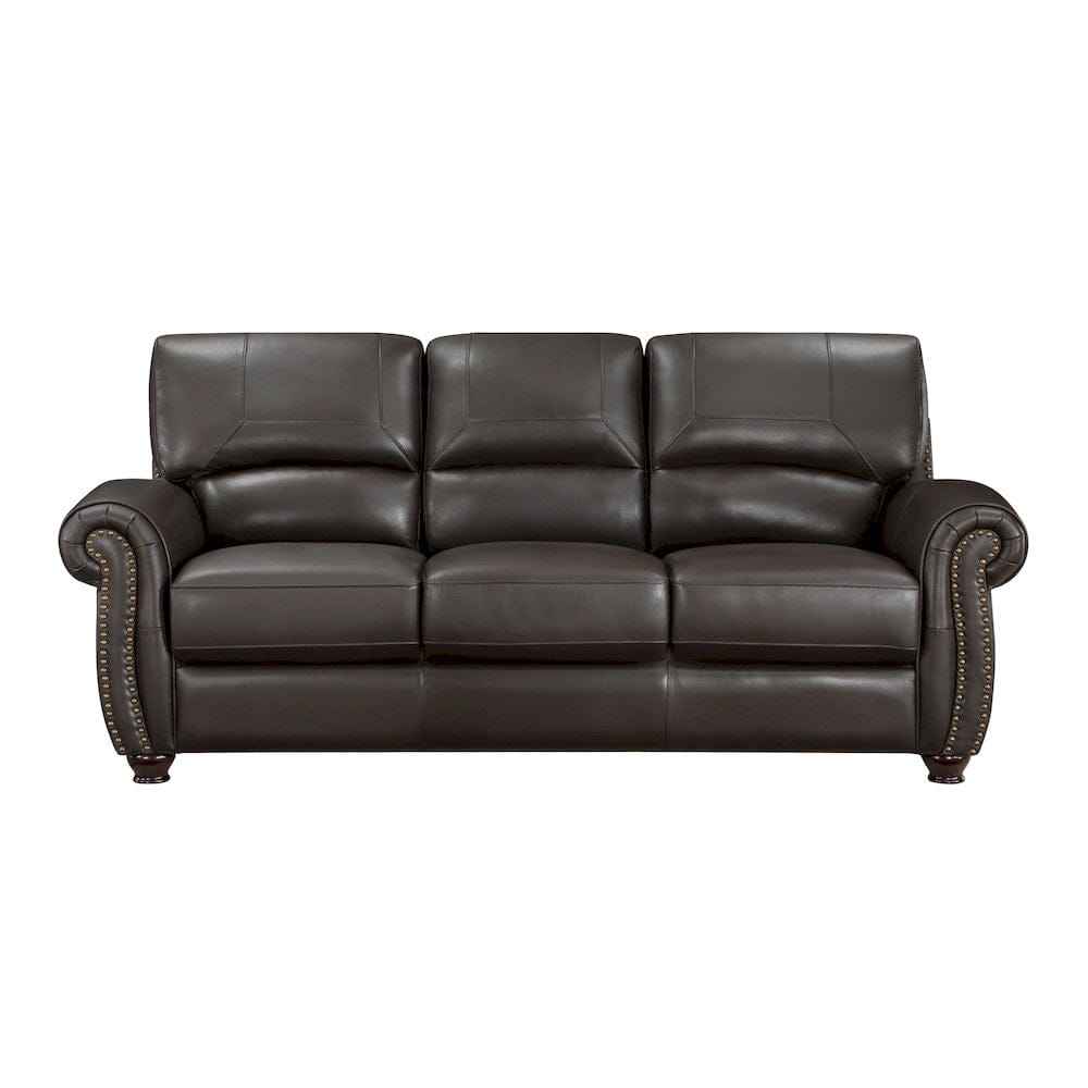 Homelegance  - Foxborough Sofa in Dark brown - 9269DB-3  view 1