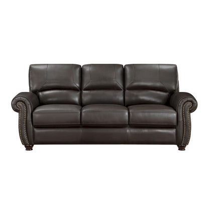 Homelegance  - Foxborough Sofa in Dark brown - 9269DB-3  view 1