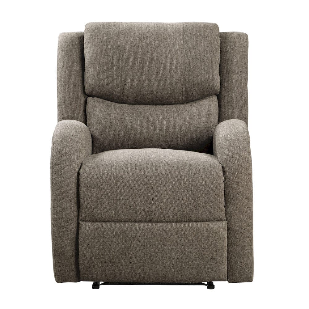 Homelegance  - Foxcroft Power Reclining Chair in Brown - 9316BR-1PW  view 1