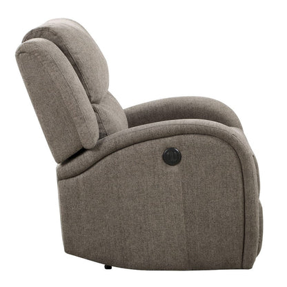Homelegance  - Foxcroft Power Reclining Chair in Brown - 9316BR-1PW  view 3