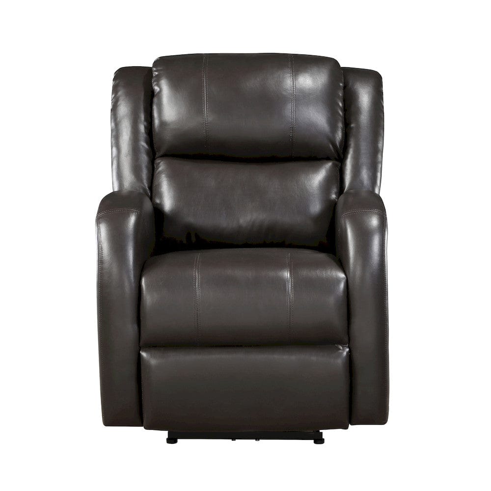 Homelegance  - Foxcroft Power Reclining Chair in Brown - 9316PUBR-1PW  view 7