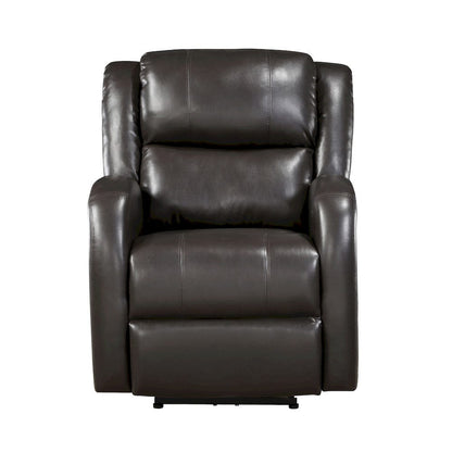 Homelegance  - Foxcroft Power Reclining Chair in Brown - 9316PUBR-1PW  view 7
