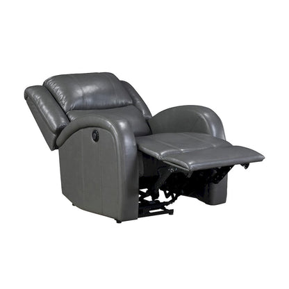 Homelegance  - Foxcroft Power Reclining Chair in Gray - 9316PUGY-1PW  view 4