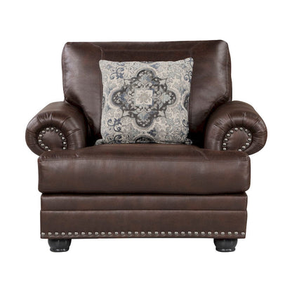 Homelegance  - Franklin Chair in Dark Brown - 9260DB-1  view 1