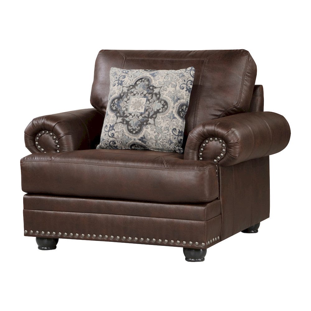 Homelegance  - Franklin Chair in Dark Brown - 9260DB-1  view 2
