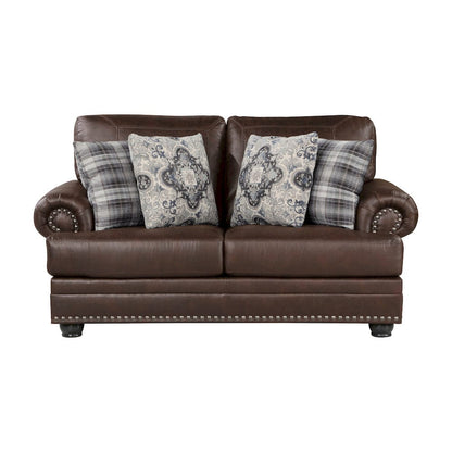 Homelegance  - Franklin Love Seat in Dark Brown - 9260DB-2  view 6