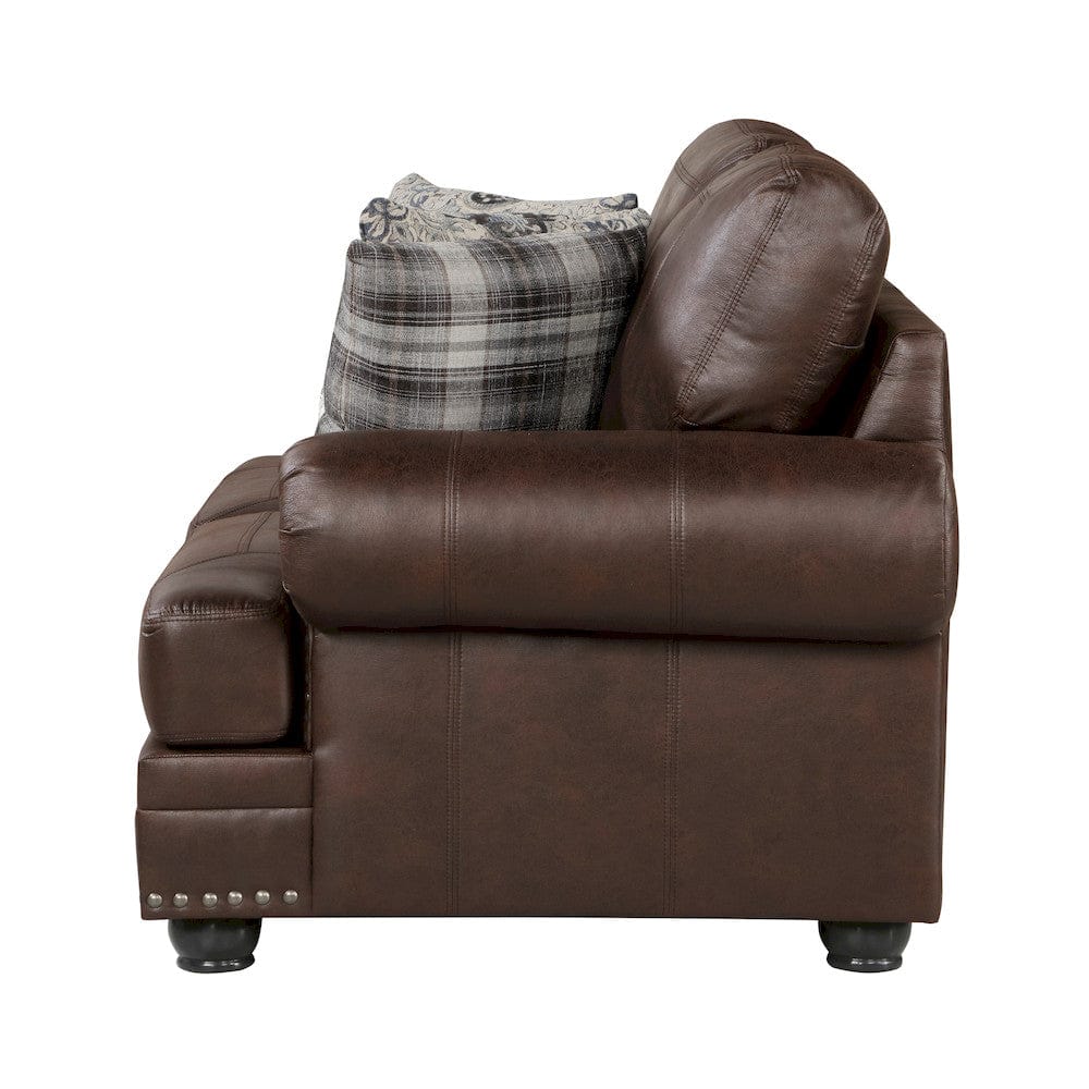 Homelegance  - Franklin Love Seat in Dark Brown - 9260DB-2  view 7