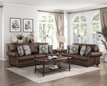 Homelegance  - Franklin Love Seat in Dark Brown - 9260DB-2  view 9