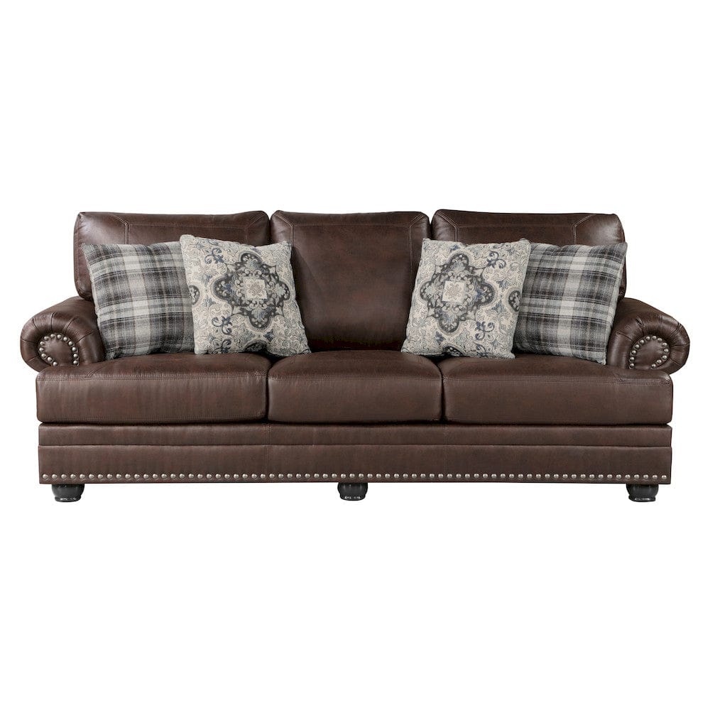 Homelegance  - Franklin Sofa in Dark Brown - 9260DB-3  view 1