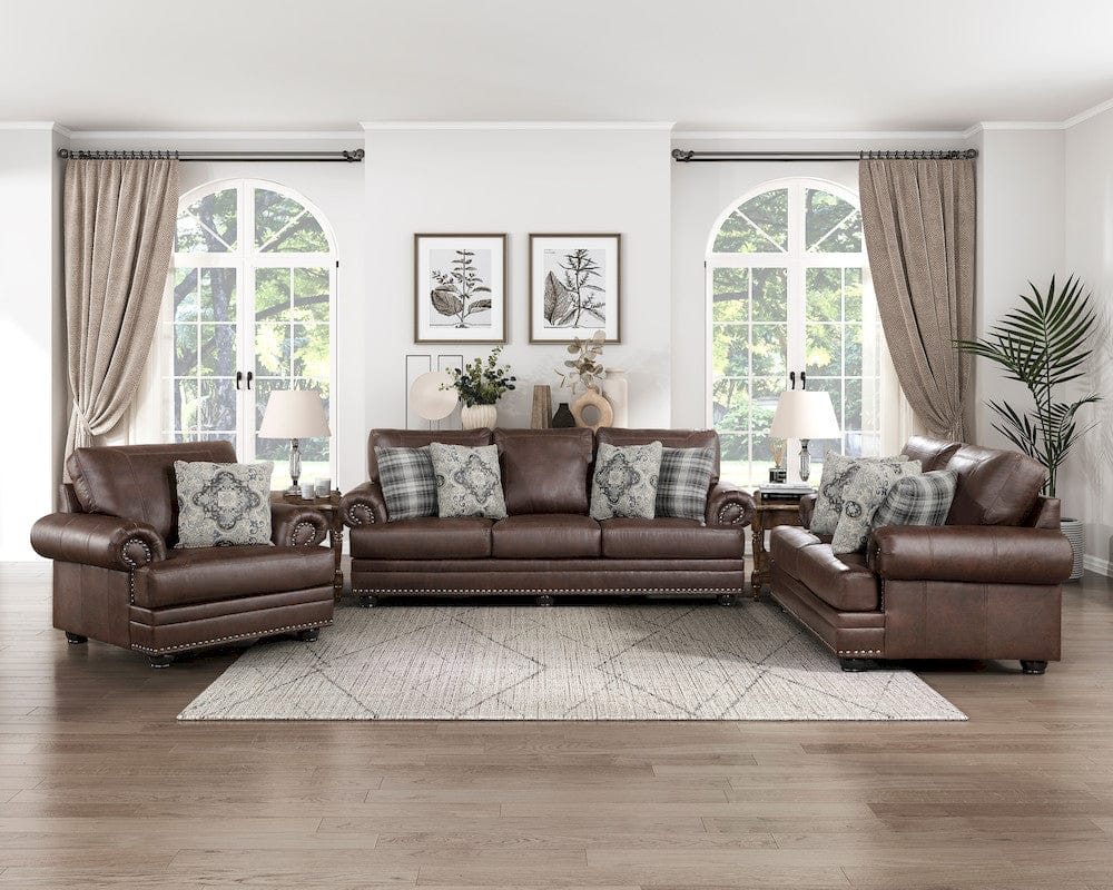 Homelegance  - Franklin Sofa in Dark Brown - 9260DB-3  view 5