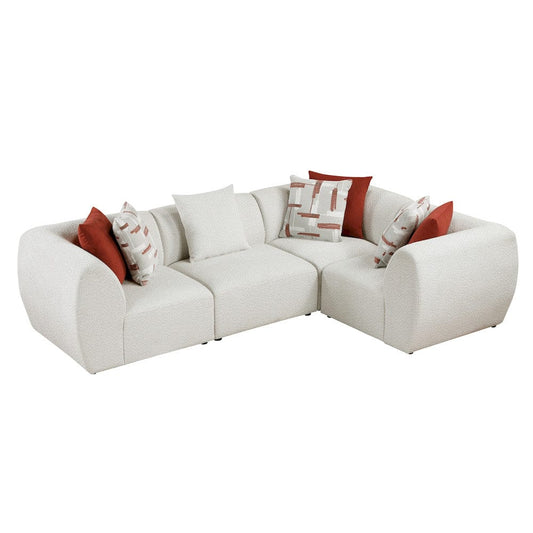 Homelegance  - Franz 4-Piece Modular Sectional in Beige - 9669CNx3CR1AC  view 1