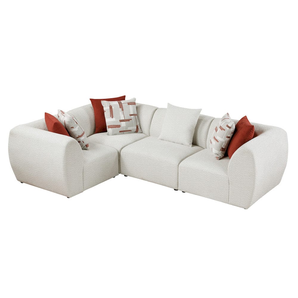 Homelegance  - Franz 4-Piece Modular Sectional in Beige - 9669CNx3CR1AC  view 4