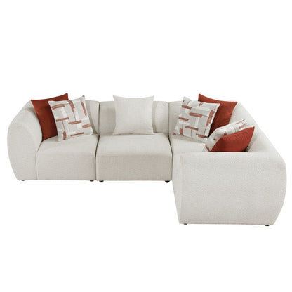 Homelegance  - Franz 4-Piece Modular Sectional in Beige - 9669CNx3CR1AC  view 5