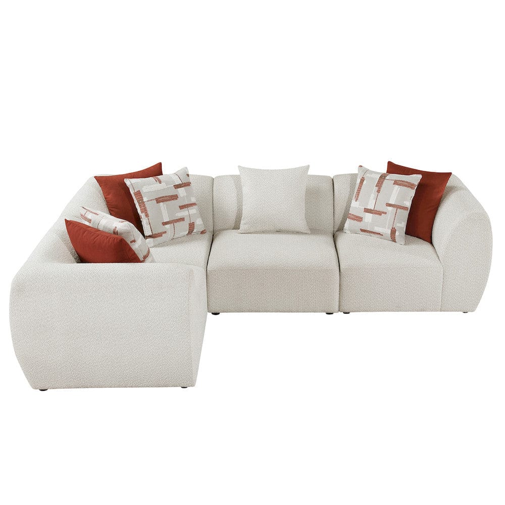 Homelegance  - Franz 4-Piece Modular Sectional in Beige - 9669CNx3CR1AC  view 6