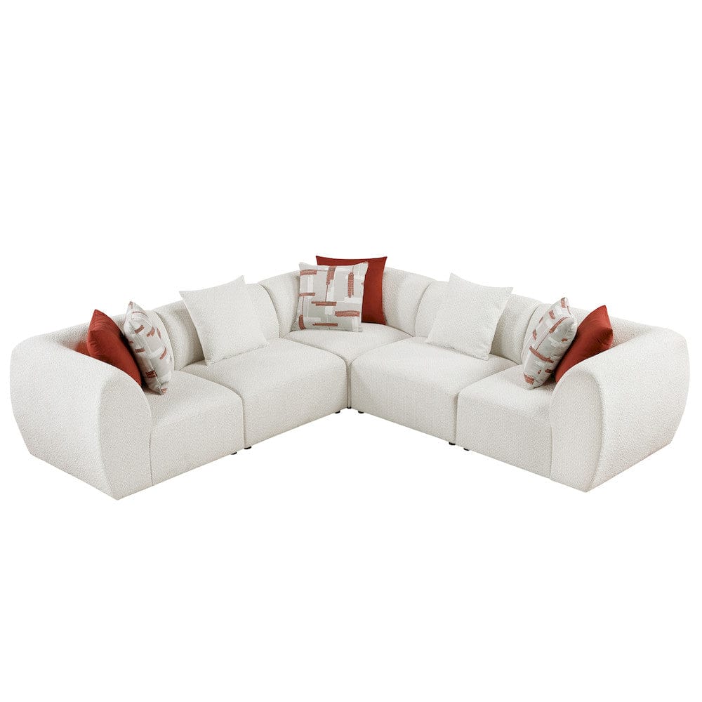 Homelegance  - Franz 5-Piece Modular Sectional in Beige - 9669CNx3CR2AC  view 6