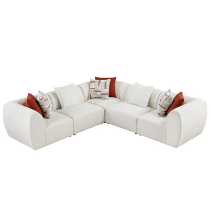 Homelegance  - Franz 5-Piece Modular Sectional in Beige - 9669CNx3CR2AC  view 6