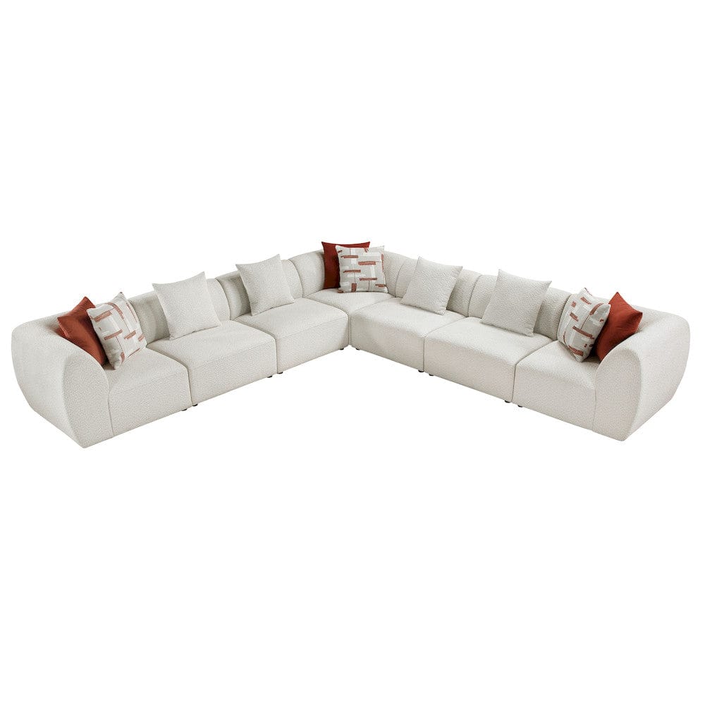 Homelegance  - Franz 7-Piece Modular Sectional in Beige - 9669CNx73CR4AC  view 1