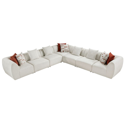 Homelegance  - Franz 7-Piece Modular Sectional in Beige - 9669CNx73CR4AC  view 1