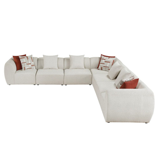 Homelegance  - Franz 7-Piece Modular Sectional in Beige - 9669CNx73CR4AC  view 2