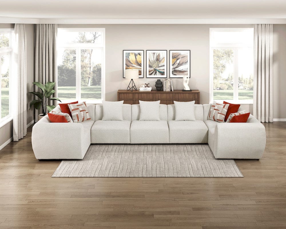 Homelegance  - Franz 7-Piece Modular Sectional in Beige - 9669CNx74CR3AC  view 6