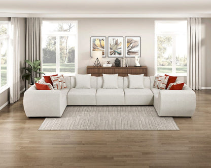 Homelegance  - Franz 7-Piece Modular Sectional in Beige - 9669CNx74CR3AC  view 6