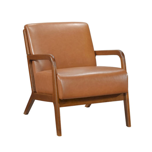 Homelegance  - Gabe Accent Chair in Matt brown - 1247BRW-1  view 1