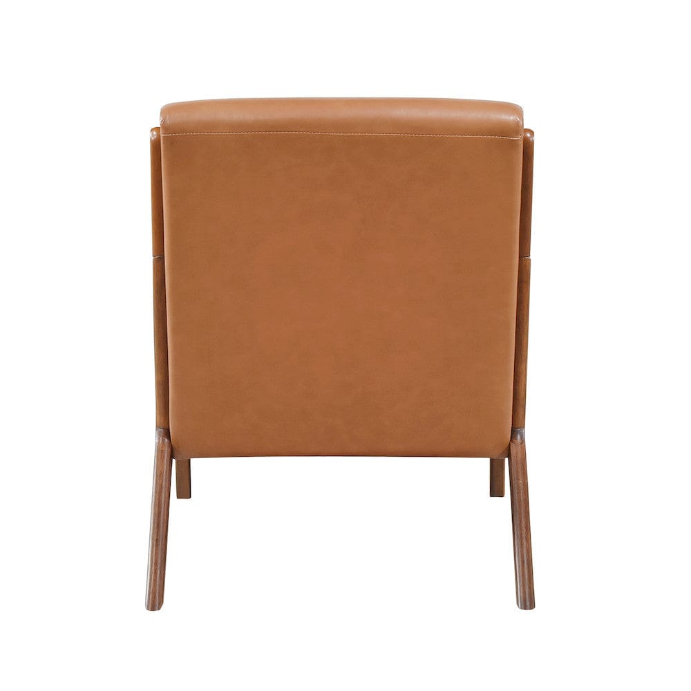 Homelegance  - Gabe Accent Chair in Matt brown - 1247BRW-1  view 3