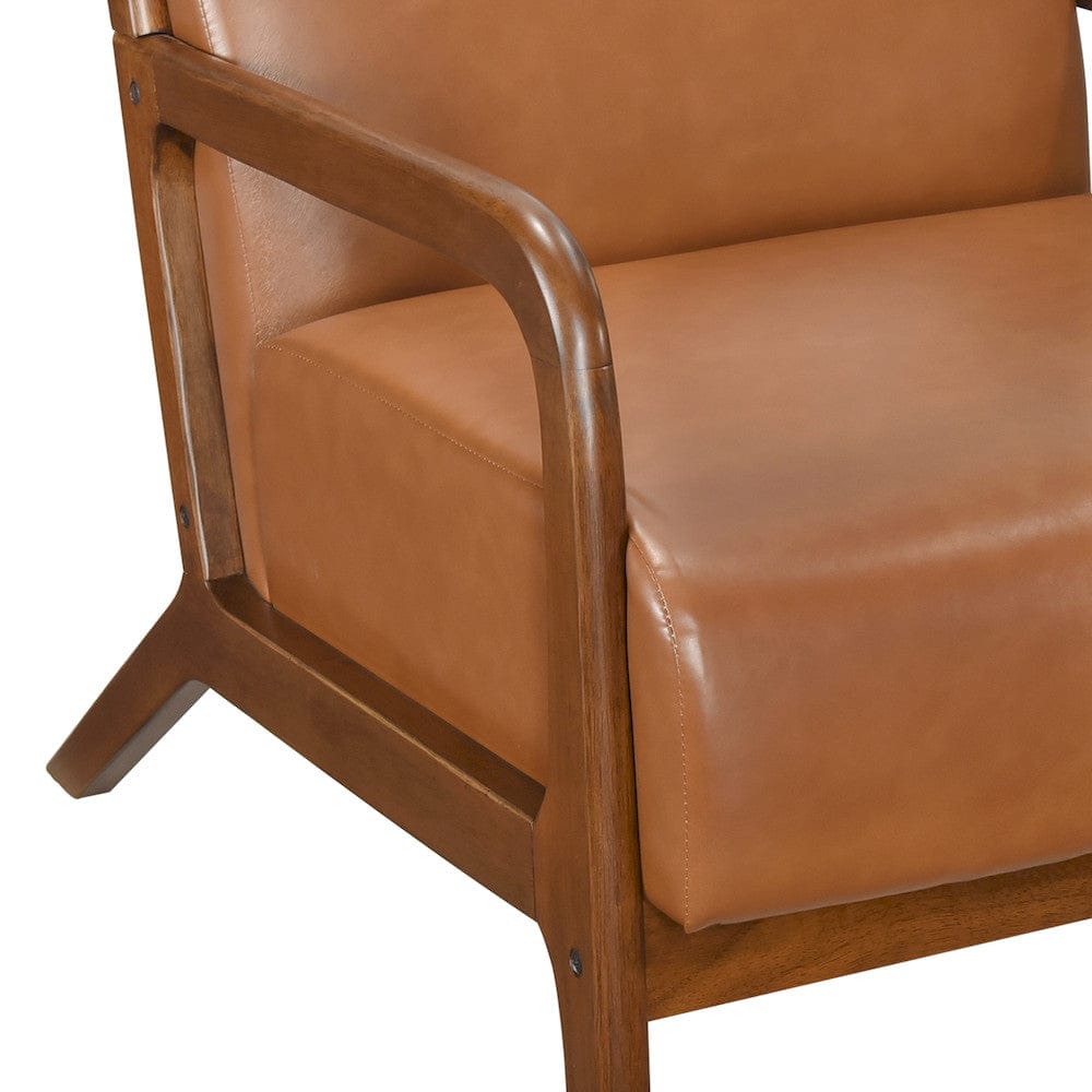 Homelegance  - Gabe Accent Chair in Matt brown - 1247BRW-1  view 4