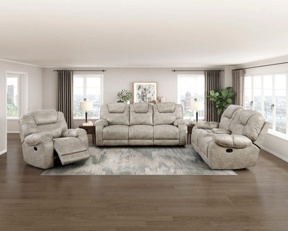 Homelegance  - Gainesville Double Reclining Sofa in Pewter - 8560PT-3  view 4