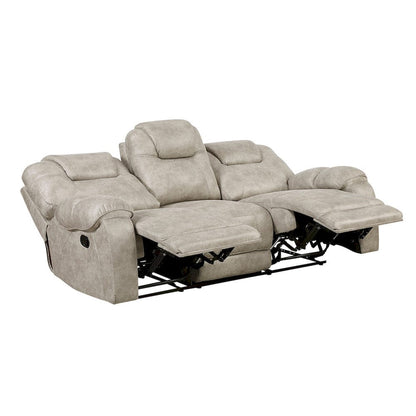 Homelegance  - Gainesville Double Reclining Sofa in Pewter - 8560PT-3  view 6