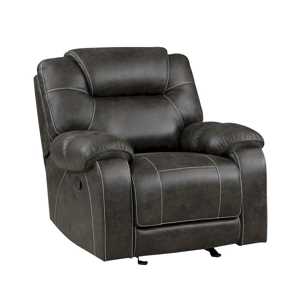 Homelegance  - Gainesville Glider Reclining Chair in Chocolate - 8560PM-1  view 1