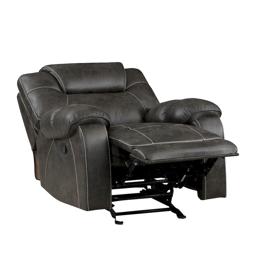 Homelegance  - Gainesville Glider Reclining Chair in Chocolate - 8560PM-1  view 4