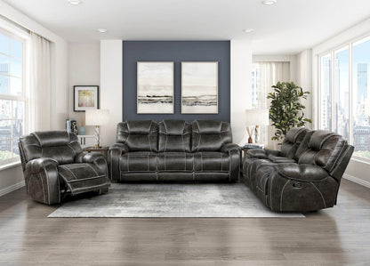 Homelegance  - Gainesville Glider Reclining Chair in Chocolate - 8560PM-1  view 5