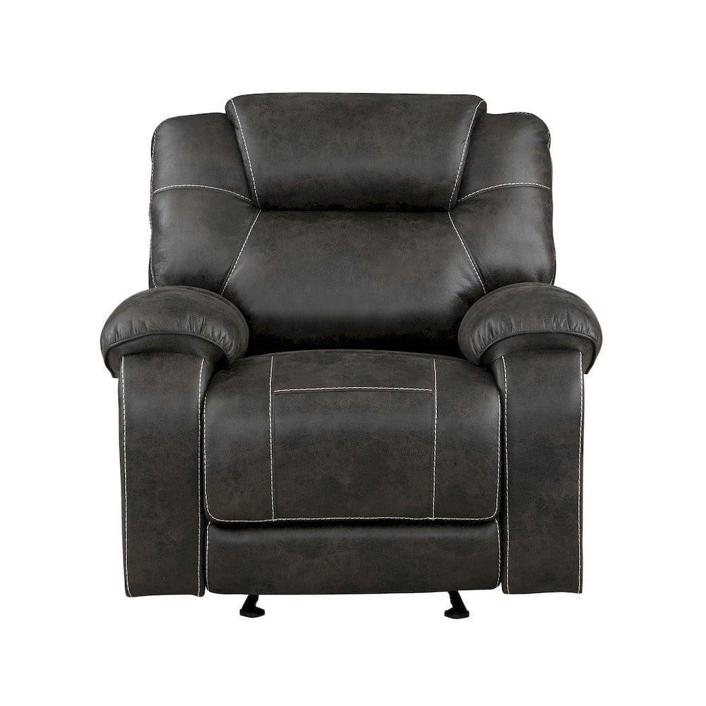 Homelegance  - Gainesville Glider Reclining Chair in Chocolate - 8560PM-1  view 7