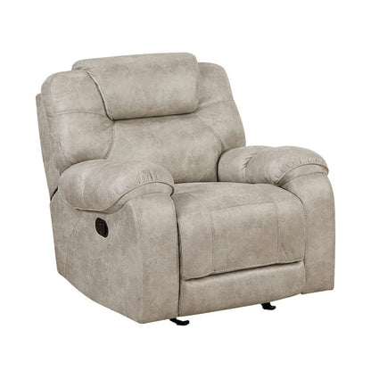 Homelegance  - Gainesville Glider Reclining Chair in Pewter - 8560PT-1  view 1