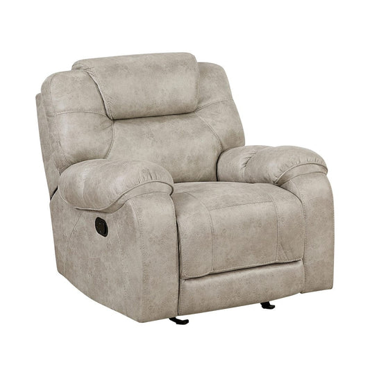 Homelegance  - Gainesville Glider Reclining Chair in Pewter - 8560PT-1  view 1