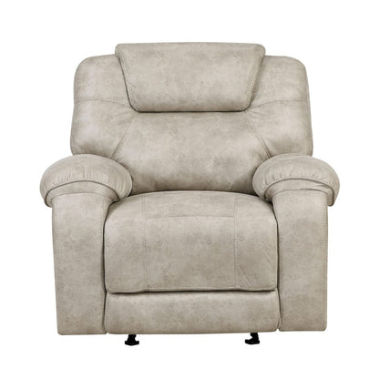 Homelegance  - Gainesville Glider Reclining Chair in Pewter - 8560PT-1  view 4