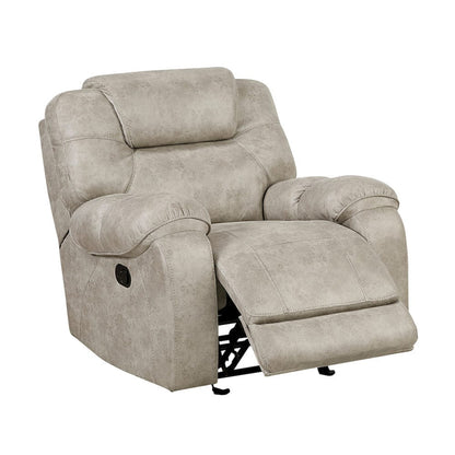 Homelegance  - Gainesville Glider Reclining Chair in Pewter - 8560PT-1  view 8