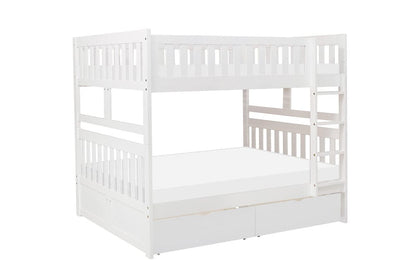 Homelegance  - Galen Full/Full Bunk Bed W/ Storage Boxes - B2053FFW-1xT  view 1