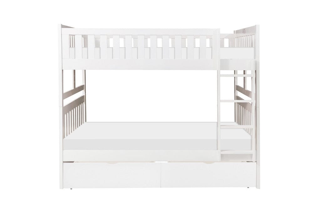 Homelegance  - Galen Full/Full Bunk Bed W/ Storage Boxes - B2053FFW-1xT  view 2