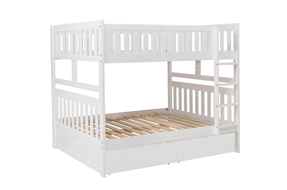 Homelegance  - Galen Full/Full Bunk Bed W/ Storage Boxes - B2053FFW-1xT  view 3