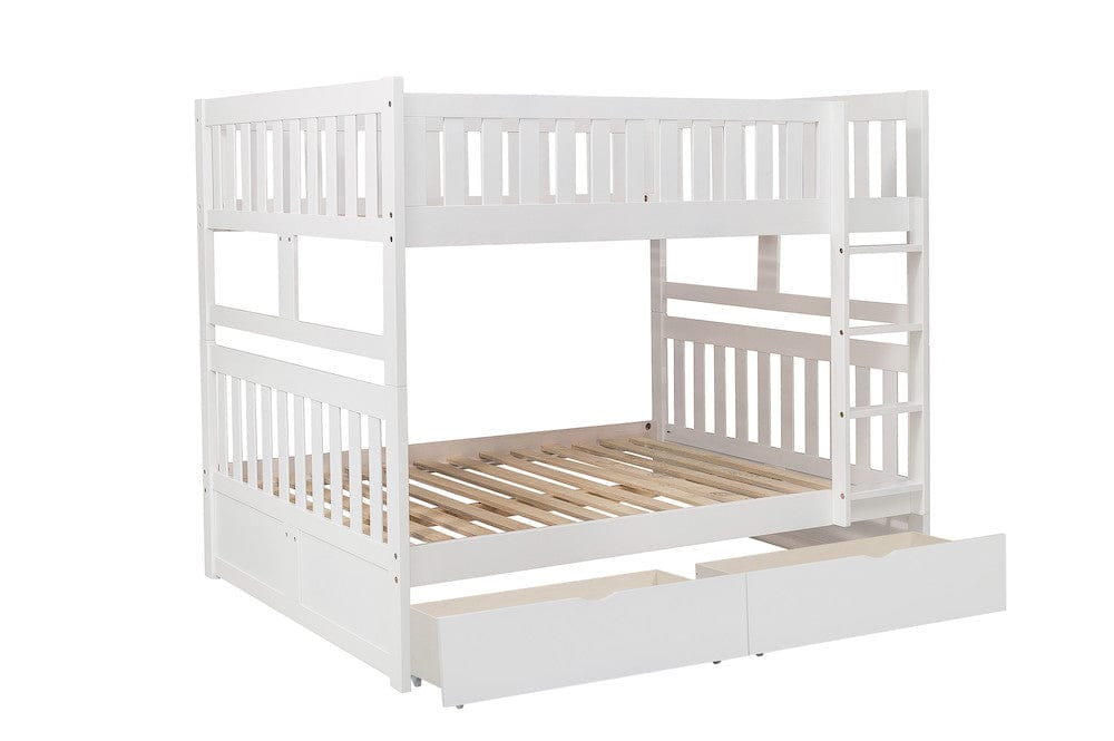Homelegance  - Galen Full/Full Bunk Bed W/ Storage Boxes - B2053FFW-1xT  view 4