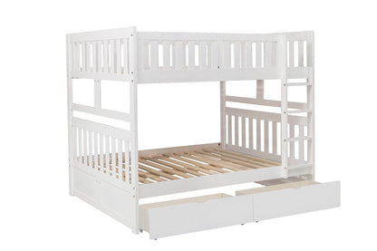 Homelegance  - Galen Full/Full Bunk Bed W/ Storage Boxes - B2053FFW-1xT  view 4