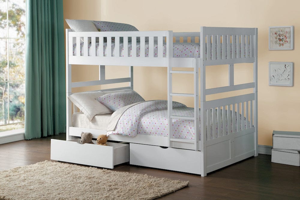 Homelegance  - Galen Full/Full Bunk Bed W/ Storage Boxes - B2053FFW-1xT  view 10