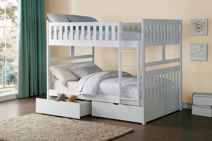 Homelegance  - Galen Full/Full Bunk Bed W/ Storage Boxes - B2053FFW-1xT  view 10